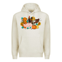 Oatmeal Heather Farm Life Fall Pig Cow Rooster Premium Hoodie - Artiststas