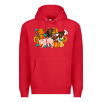 Red Farm Life Fall Pig Cow Rooster Premium Hoodie - Artiststas