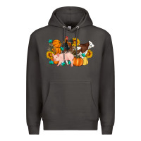 Smoke Farm Life Fall Pig Cow Rooster Premium Hoodie - Artiststas
