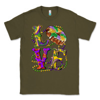 Army Green mardi gras love with king cake Classic Tee - RanaPortraitStore