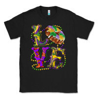 Black mardi gras love with king cake Classic Tee - RanaPortraitStore