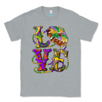 Heather Grey mardi gras love with king cake Classic Tee - RanaPortraitStore