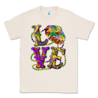 Natural mardi gras love with king cake Classic Tee - RanaPortraitStore