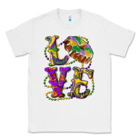 White mardi gras love with king cake Classic Tee - RanaPortraitStore