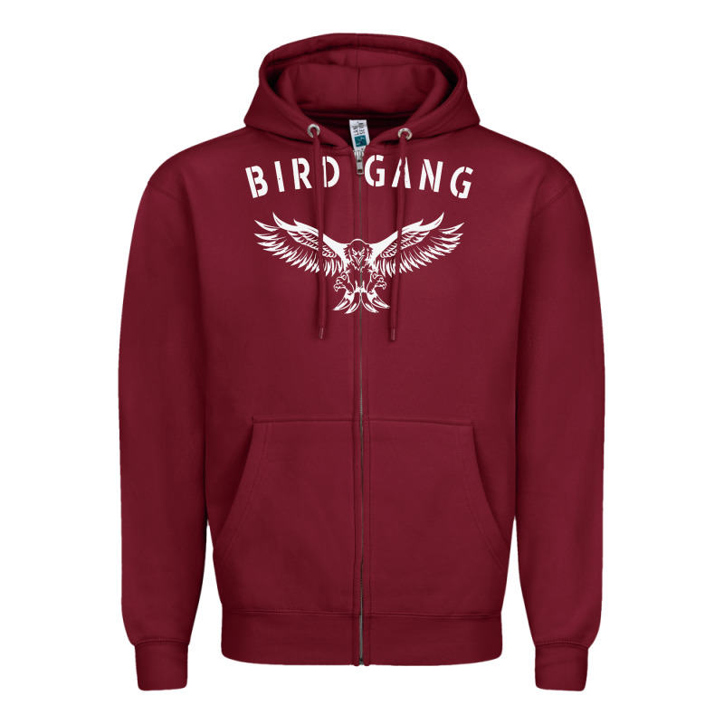 Bird Gang Eagle   Philadelphia Football Fans Zipper Hoodie by artisFamous | Teevron