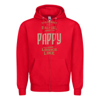 Red Really Cool Pappy Zipper Hoodie - artisFamous