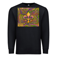 Black mardi gras fleur de lis Premium Sweatshirt - RanaPortraitStore
