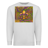 Dove Grey mardi gras fleur de lis Premium Sweatshirt - RanaPortraitStore