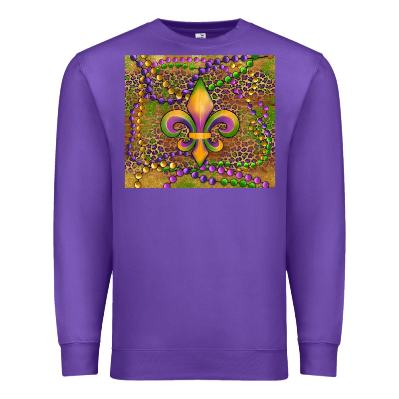 Mardi Gras Fleur De Lis Premium Sweatshirt by RanaPortraitStore | Teevron