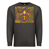 Smoke mardi gras fleur de lis Premium Sweatshirt - RanaPortraitStore