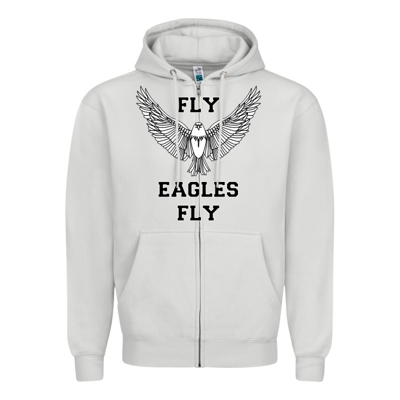 Fly Eagles Fly Philadelphia Zipper Hoodie by artisFamous | Teevron