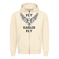 Sandshell fly eagles fly philadelphia Zipper Hoodie - artisFamous
