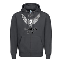 Smoke fly eagles fly philadelphia Zipper Hoodie - artisFamous