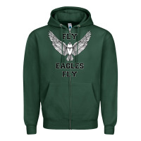 Sports Green fly eagles fly philadelphia Zipper Hoodie - artisFamous