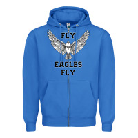 True Royal fly eagles fly philadelphia Zipper Hoodie - artisFamous