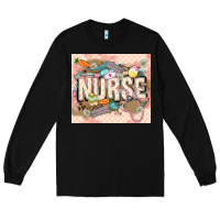 Black Easter Nurse Long Sleeve Tee - LillyAllenDesigns