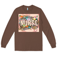 Chestnut Easter Nurse Long Sleeve Tee - LillyAllenDesigns