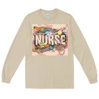 Mushroom Easter Nurse Long Sleeve Tee - LillyAllenDesigns