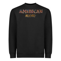 Black American mom Heavyweight Sweatshirt - JahusDesignShop
