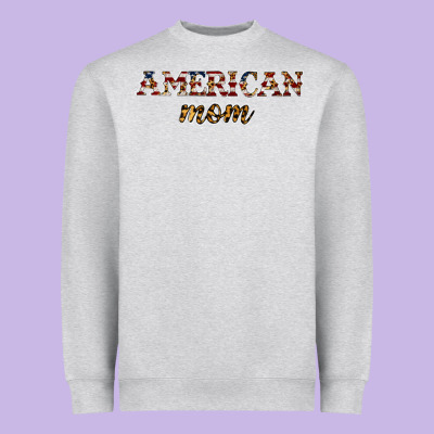 American Mom Heavyweight Sweatshirt Designed By Jahusdesignshop