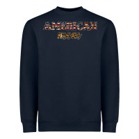 Navy American mom Heavyweight Sweatshirt - JahusDesignShop