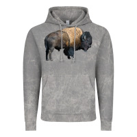 Cloud Rock Bison Buffalo Vintage Hoodie - LillyAllenDesigns