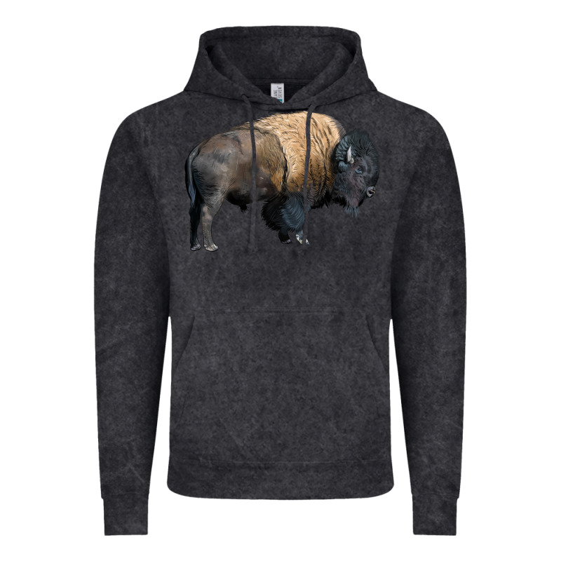 Bison Buffalo Vintage Hoodie by LillyAllenDesigns | Teevron