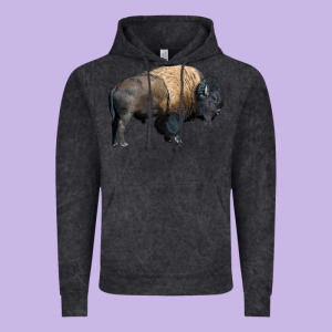 Bison Buffalo Vintage Hoodie Designed By Lillyallendesigns
