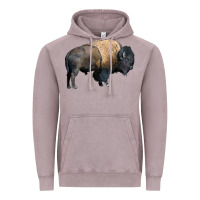 Vintage Zinc Bison Buffalo Vintage Hoodie - LillyAllenDesigns