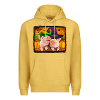Antique Gold halloween pigs Premium Hoodie - Jasminsmagicworld