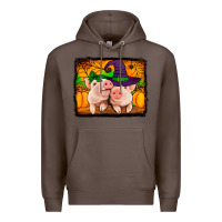 Coffee halloween pigs Premium Hoodie - Jasminsmagicworld