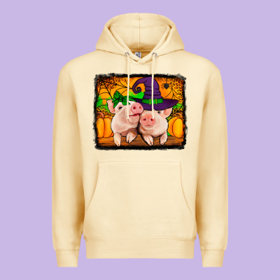 Halloween Pigs Premium Hoodie Designed By Jasminsmagicworld