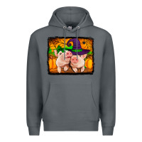 Rock halloween pigs Premium Hoodie - Jasminsmagicworld