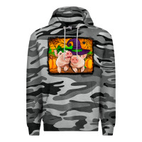 Slate Camo halloween pigs Premium Hoodie - Jasminsmagicworld