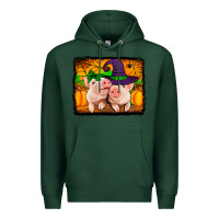 Sports Green halloween pigs Premium Hoodie - Jasminsmagicworld