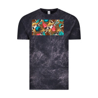 Cloud Black american  football with turquoise license plate Vintage Tee - BundleAndBundleShop