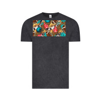 Vintage Black american  football with turquoise license plate Vintage Tee - BundleAndBundleShop
