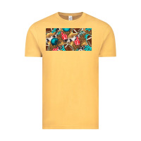 Vintage Mustard american  football with turquoise license plate Vintage Tee - BundleAndBundleShop