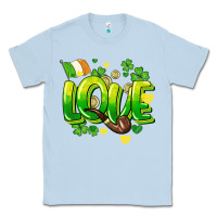 Dusty Blue Love St. Patrick's Day Classic Tee - HowdyJamesFarm