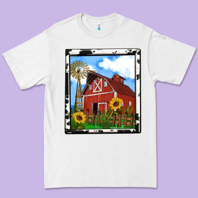 Rustic Western Barn Olivia Premium Tee Designed By Oliviacreatesart