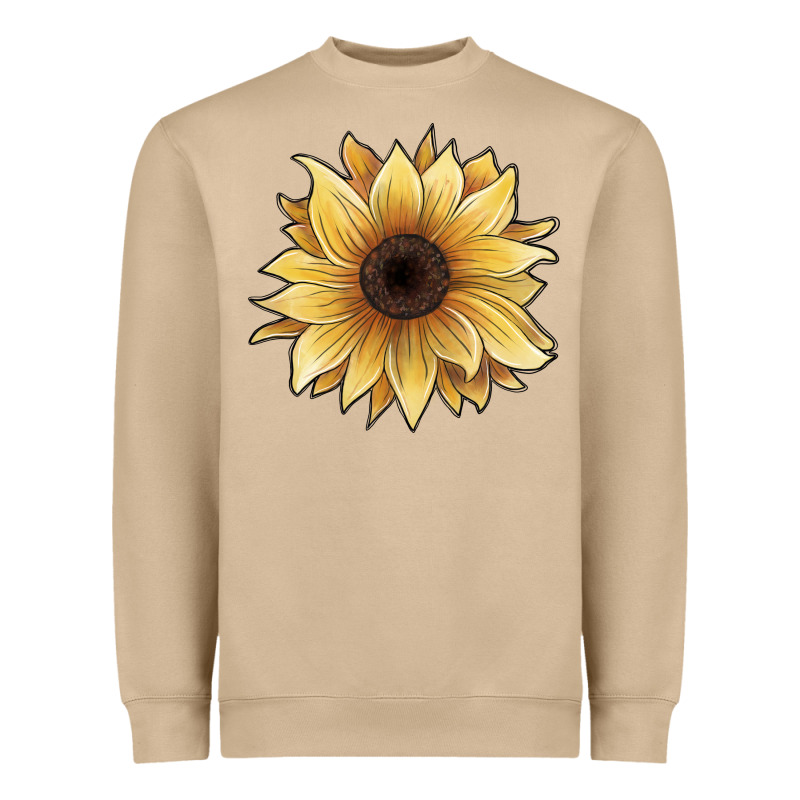 Watercolor Sunflower Heavyweight Sweatshirt by JahusDesignShop | Teevron