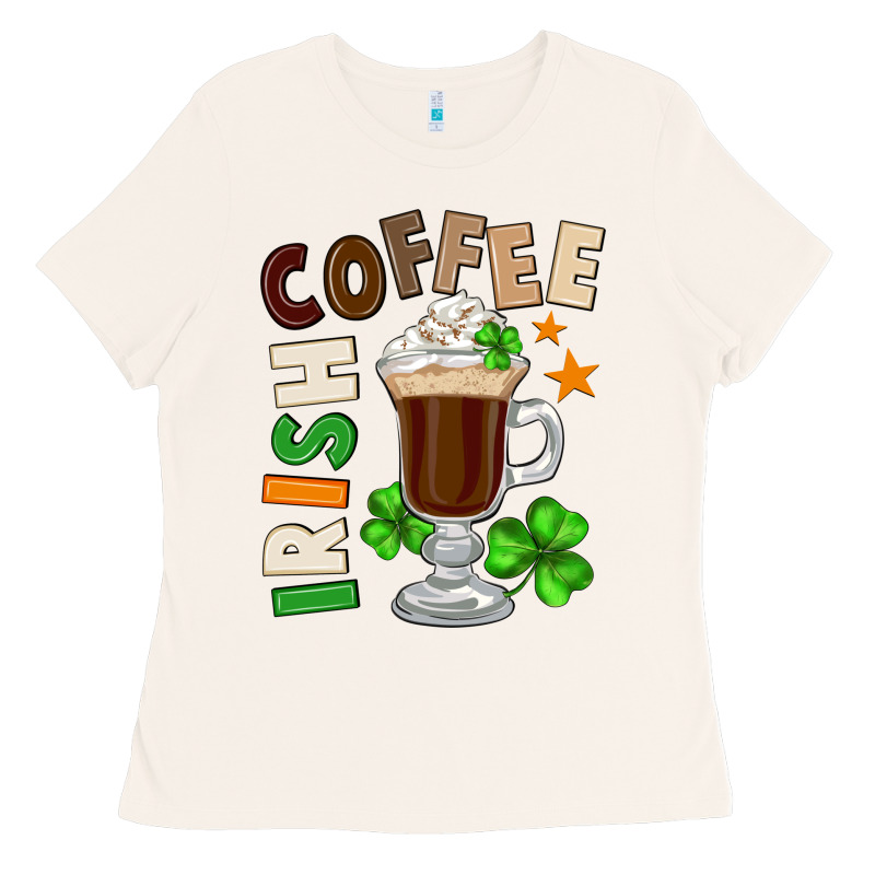Irish Coffee St. Patrick's Day Ladies Tee by FaDigitalArtStudio | Teevron