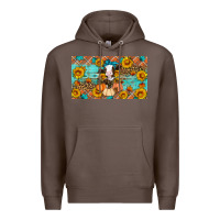 Coffee Fall cow Premium Hoodie - Artiststas