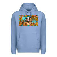 Colony Blue Fall cow Premium Hoodie - Artiststas