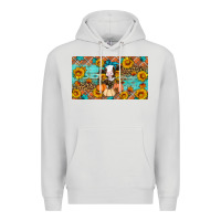Dove Grey Fall cow Premium Hoodie - Artiststas