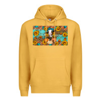 Mustard Fall cow Premium Hoodie - Artiststas