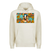 Oatmeal Heather Fall cow Premium Hoodie - Artiststas
