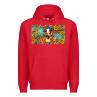 Red Fall cow Premium Hoodie - Artiststas