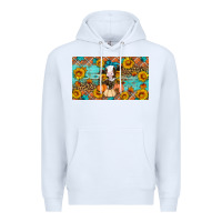 White Fall cow Premium Hoodie - Artiststas