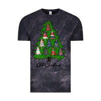 Cloud Black ohh Christmas trees Vintage Tee - RanaPortraitStore